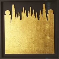 MSO_37 &quot;Goldene Toskana&quot;, 70 x 70 cm im Rahmen
